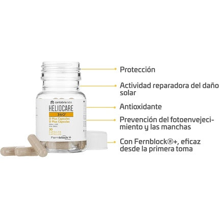 Supliment alimentar, Heliocare, 360º D Plus 30 capsule