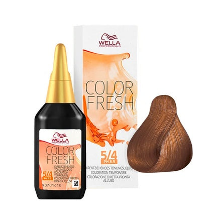 Vopsea de par, Wella, Color Fresh 5/4, Saten Deschis Roscat, 75ml