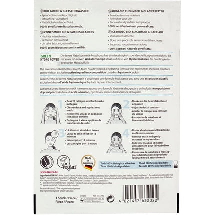 Masca Lavera Hydro, Castravete Organic, 25g