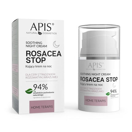Cremă de noapte, Apis Rosacea Stop, 50ml pentru piele sensibilă
