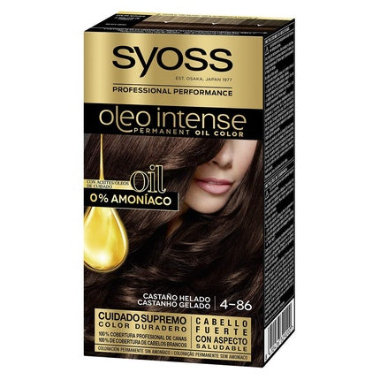 Vopsea permanentă, Syoss, Oleo Intense, Ice Brown, 50ml