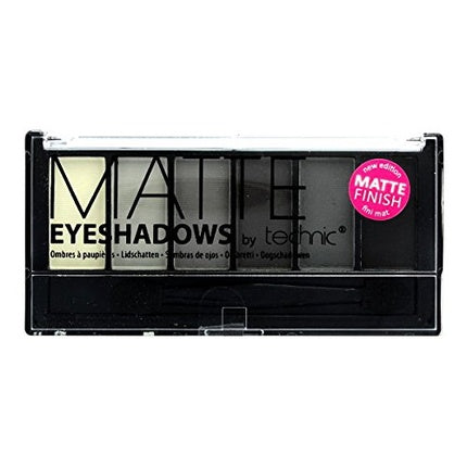 Fard de pleoape, Technic, Matte Smokey, 6 culori