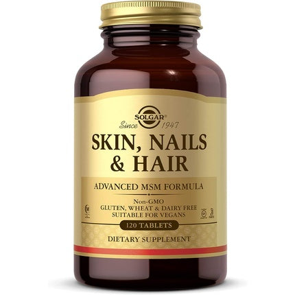 Comprimate vegane, Solgar, Skin Nails and Hair, 120 buc