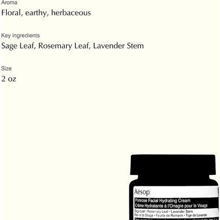 Cremă față Aesop, Primrose, 60ml