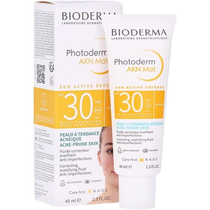 Fluid matifiant, Bioderma, Photoderm AKN Mat SPF30, 40ml