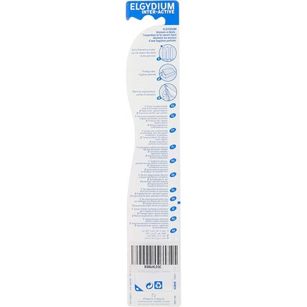 Periuță dinți, Elgydium, Interactive, moale, alb-verde