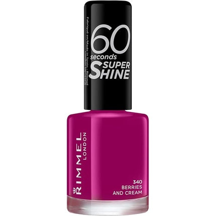 Lac de unghii, Rimmel, 60 Seconds Super Shine, Berries and Cream, 8ml