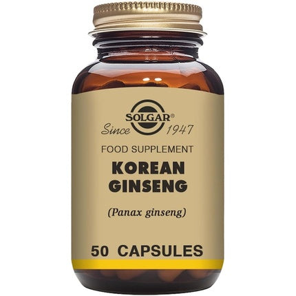 Supliment alimentar, Solgar, Ginseng Korean, 50 capsule