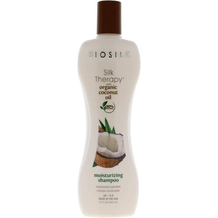 Șampon hidratant, Biosilk, Silk Therapy cu ulei de cocos 355ml