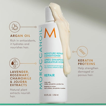 Balsam pentru repararea firului de par, Moroccanoil Moisture Repair, 250ml