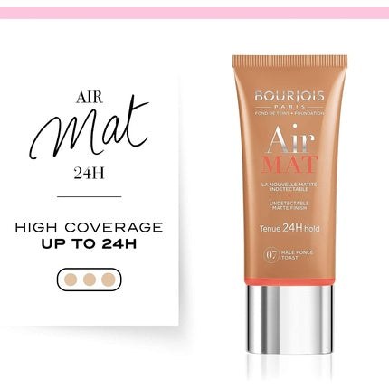 Fond de ten, Bourjois Air Mat, 07 Toast, 30ml