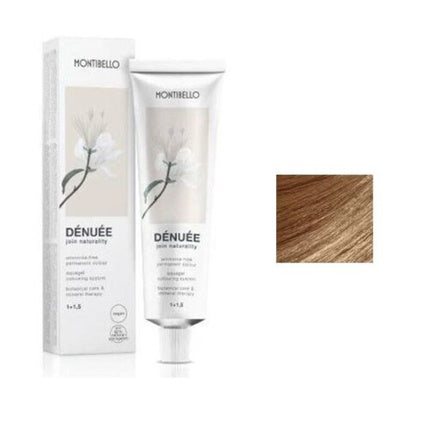 Vopsea de par permanenta, Montibello Denuee, fara amoniac, Blond Auriu Cuper Matasos 60ml