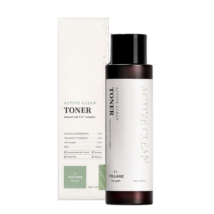 Toner Village11factory Active Clean, AHA BHA, 120 ml