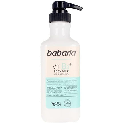 Lapte de corp, Babaria, cu vitamina B3, 500ml