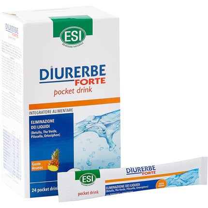 Supliment alimentar Esi Diurerbe Forte, ananas, 24 fiole