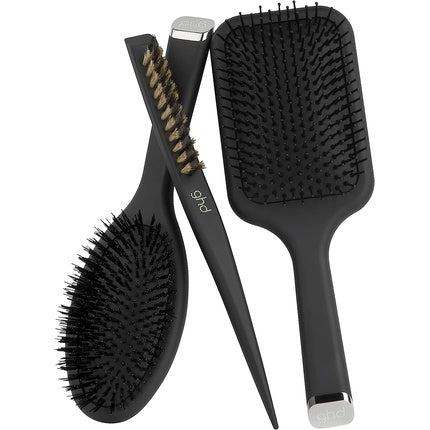 Perie îngustă, Ghd, negru, design ergonomic