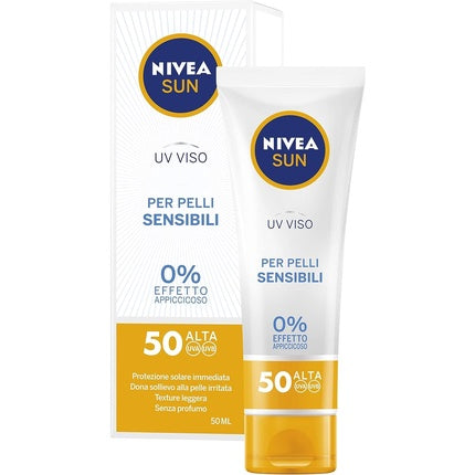 Cremă protecție solară, Nivea, SPF50, piele sensibilă