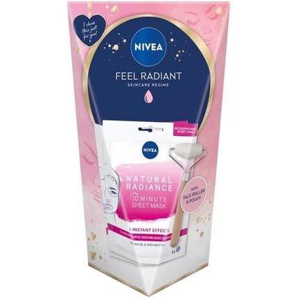 Set Curățare Față, Nivea Feel Radiant, Rola Față, Pouch, Roz