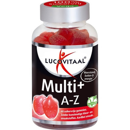 Gumii Vitamine Lucovitaal, Multi+, căpșuni, 60 bucăți