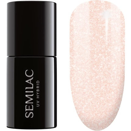 Lac de unghii Semilac, gel, roz pal, 7ml