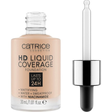 Fond de ten fluid, Catrice, HD Liquid Coverage, 30ml, Sand Beige