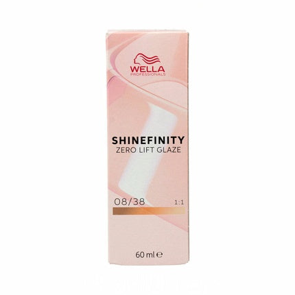 Vopsea permanentă păr, Wella, Shinefinity Nº 08/38