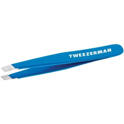 Pensetă Tweezerman Mini cu vârf înclinat, albastru