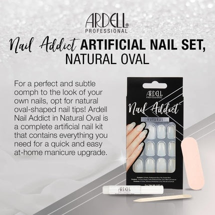 Unghii false, Ardell Nail Addict, Natural, Oval