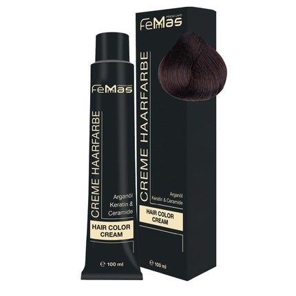 Vopsea de păr, FemMas, Medium Brown Gold, cremă 100ml