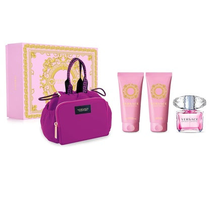 Set cadou Versace Bright Crystal cu geanta, 4 piese, Pentru Femei