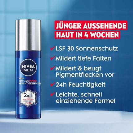 Cremă de zi Nivea, Men, Anti-Age Power, SPF30