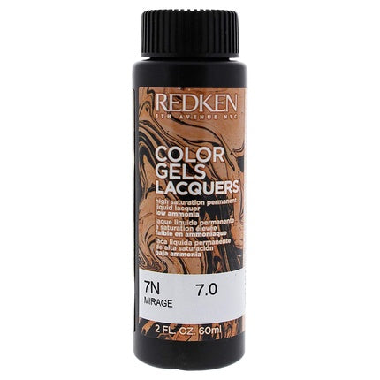 Vopsea de par, Redken, Color Gels Lacquers 7N Mirage, 60ml