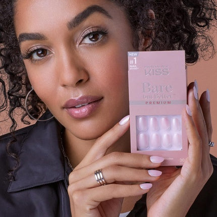 Unghii False, Kiss, Bare But Better, nude, scurte, ovale