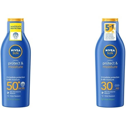 Loțiune de plajă, Nivea, Protect & Moisture SPF50+ 200ml