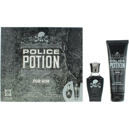 Set parfum, Police, Potion For Him, 30ml + gel de duș 100ml