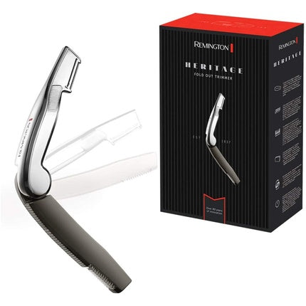Trimmer detalii barba, Remington Heritage, argintiu