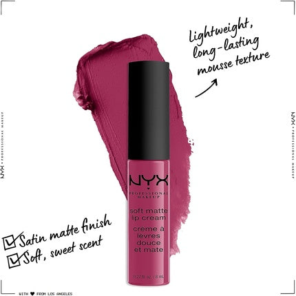 Ruj lichid NYX Soft Matte Lip Cream No.18 Prague 8ml