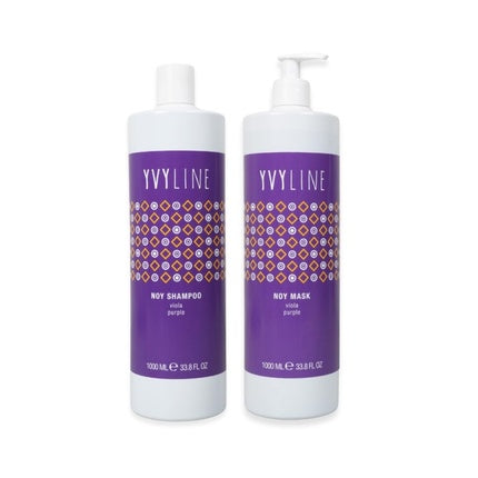 Set șampon și mască Yvyline anti-galben, violet, 1000ml