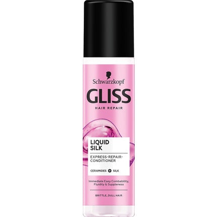 Balsam Leave-In, Gliss, Liquid Silk, roz, 200ml