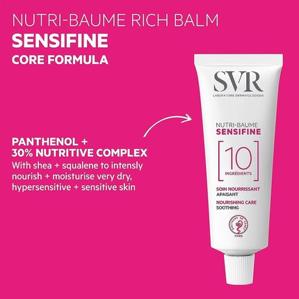 Balsam nutritiv față, Svr, Sensifine, piele uscată 40ml
