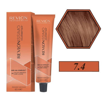 Vopsea de păr, Revlon, Revlonissimo Colorsmetique 7.4, 60ml