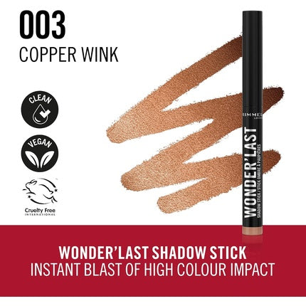 Fard de pleoape, Rimmel, Wonder'Last Shadow Stick 003, cupru
