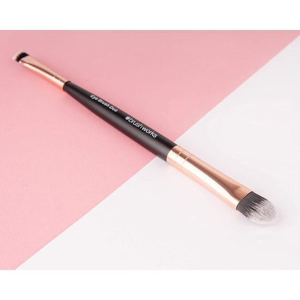 Pensulă Ochi, Brushworks, Double Ended, roz-negru