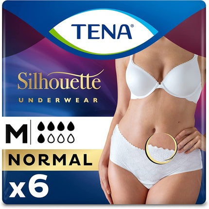 Chiloți incontinenta, Tena, Discreet Medium, pachet 6 bucăți