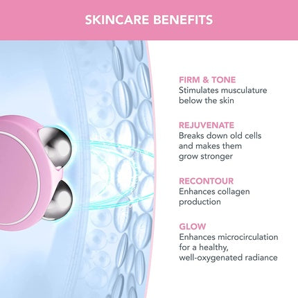 Aparat masaj facial, Foreo Bear Mini, roz perlat