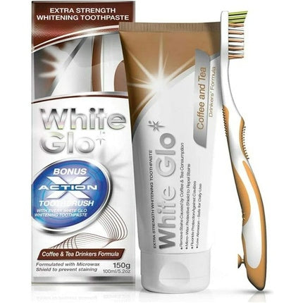 Pastă de dinți albire, White Glo, 150g, extra puternică