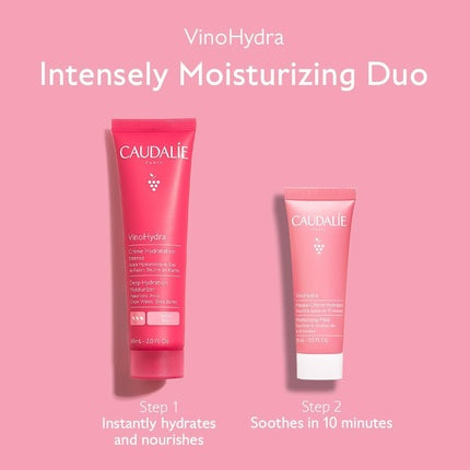 Cremă față Caudalie Vinohydra Duo roz 60ml