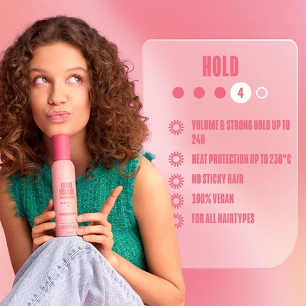 Mousse Invisibobble Extra Volume, 150 ml, Roz