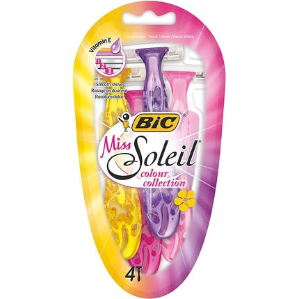 Aparat de ras pentru femei, Bic, Miss Soleil, Multicolor