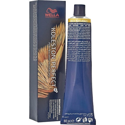 Vopsea de Păr Permanentă, Wella Koleston Perfect Me+, Blond Deschis Auriu 8/3, 60ml